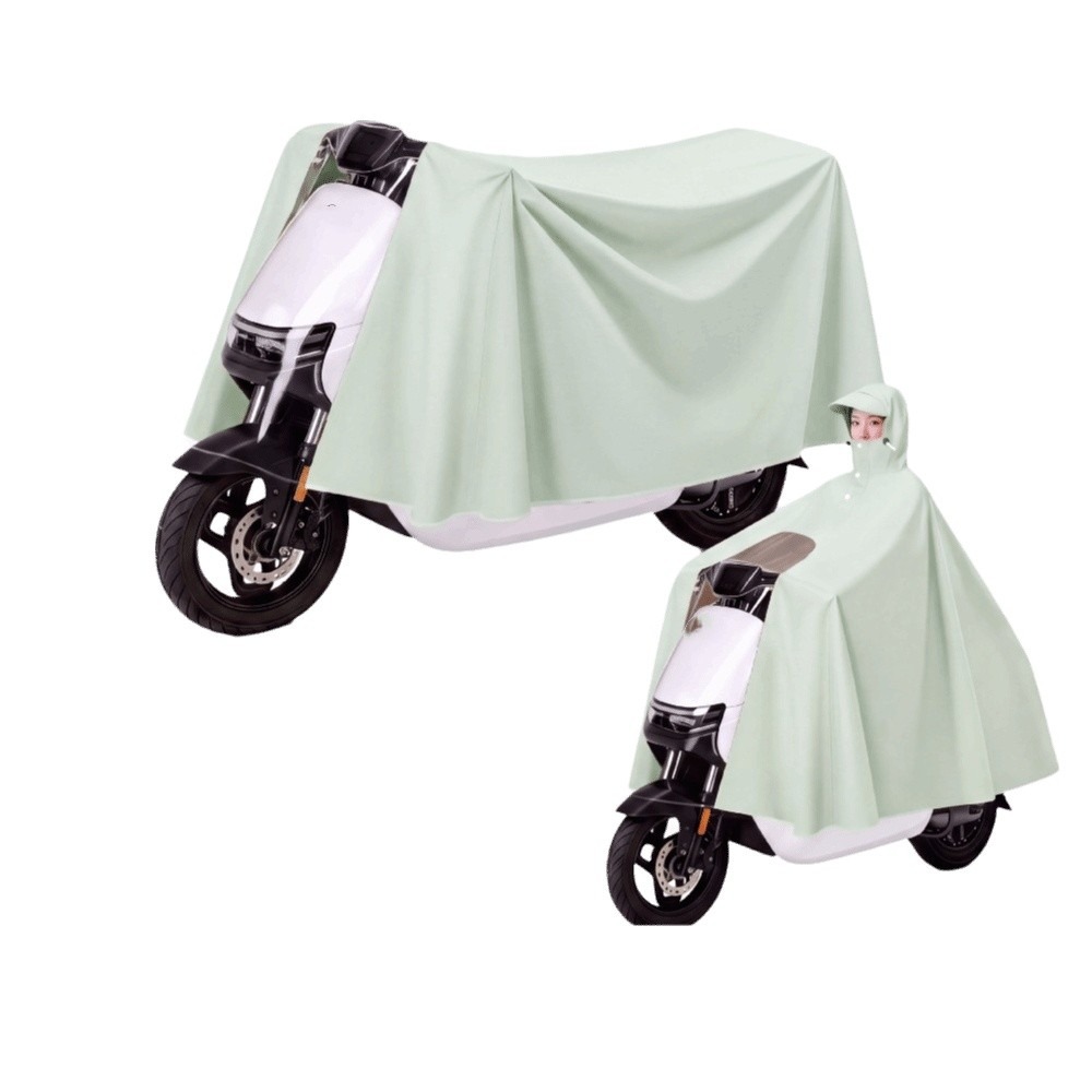 Electric Scooter Rain Cover - Утолщённый дождевик-пончо, водонепроницаемый, защищает от сильного