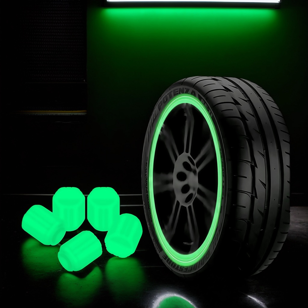 Scooter Tire - Светящиеся колпачки клапанов шин: декоративные для