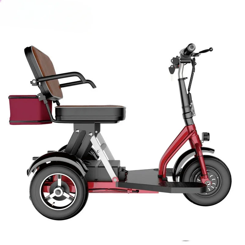 Folding Electric Scooter - Электрический трехколесный скутер для пожилых людей,